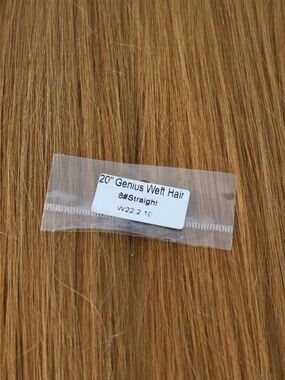 NEW 12A grade human hair genius weft level #8 bronde 20" length hair extensions